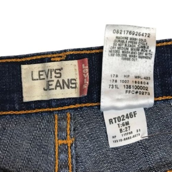 Levis Strauss 515 Womens Boot Cut Jeans Size 6M Stretch Denim Blue 31x32 - Picture 8 of 11